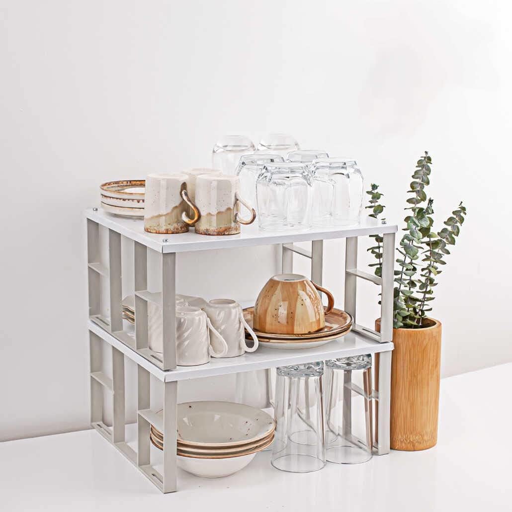 Sas Haus Mutfak Masası Tezgah Üstü Dolap Içi Portatif Katlanabilir Raf Düzenleyici As-802 Siyah