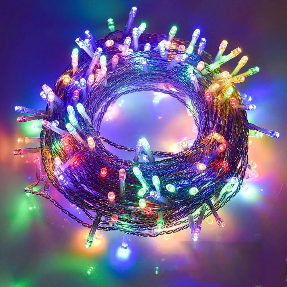10 Metre 100 Ledli RGB LED Işık, 8 Farklı Animasyonlu, Birbirine Eklenebilir, Parti, Yılbaşı, Doğum Günü, Eğlence için