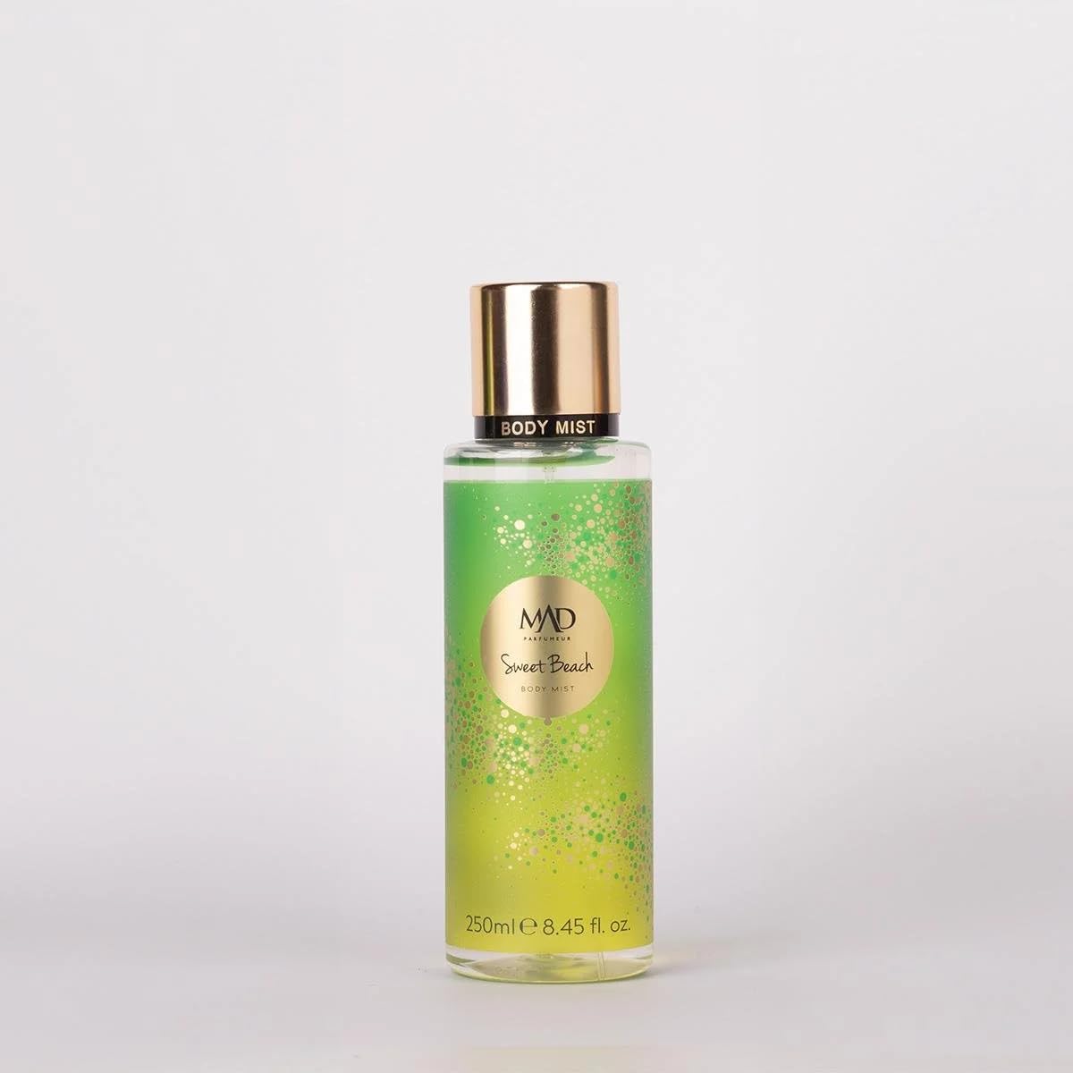 Mad Sweet Beach Body Mist 250 ml – Hindistan Cevizi, Yasemin ve Vanilya ile Meyvemsi, Tatlı ve Enerji Veren Vücut Spreyi