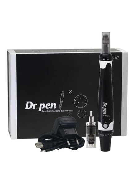 Dr Pen Ultima A7 Microneedling Kalem - 18000 RPM En Güçlü Kablolu Model - Profesyonel Derma Otomatik Kalem - Yüz ve Vücut için En İyi Cilt Bakım Alet Seti
