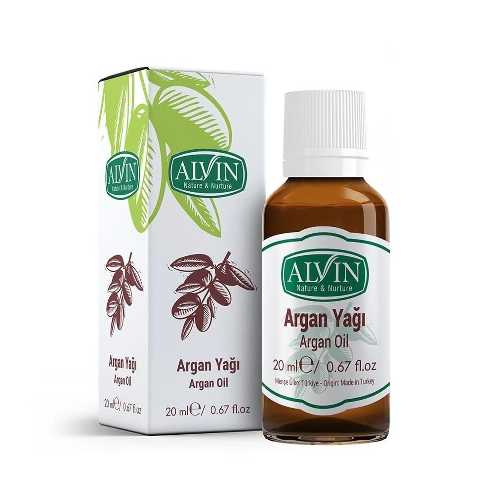 Alvin Argan Yağı, Soğuk Sıkım ve Doğal, Saç Bakımı, 20 ml