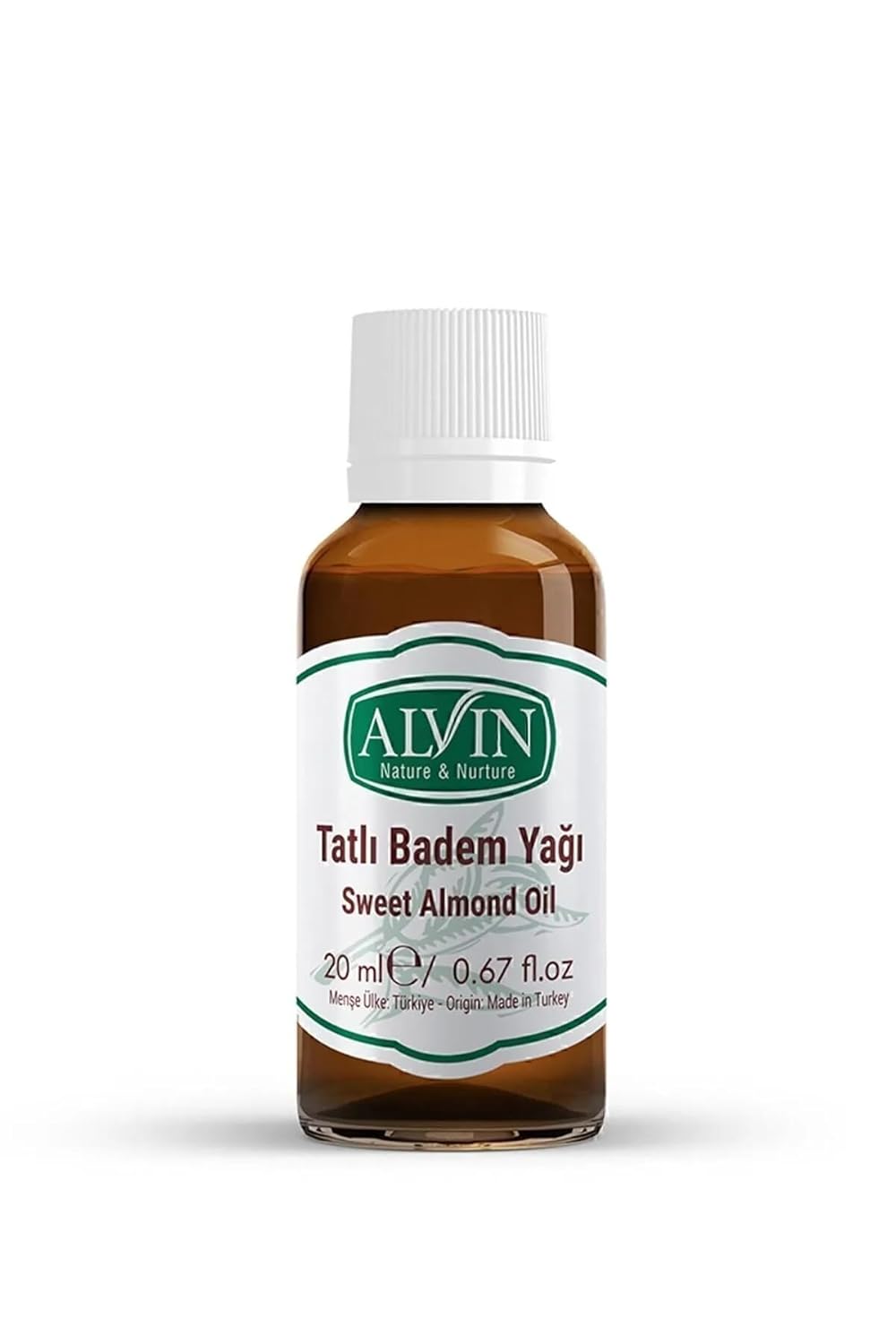 Alvin Badem Yağı Almond Oil, Doğal, 20 ml