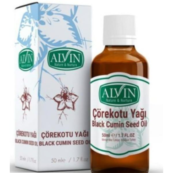 Alvin Çörekotu Yağı Çörek Otu Yağı, Soğuk Sıkım,Yüzde Yüz Saf ve Doğal, 20 ml