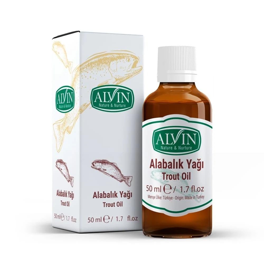 Alvin Alabalık Yağı, Doğal, 50 ml