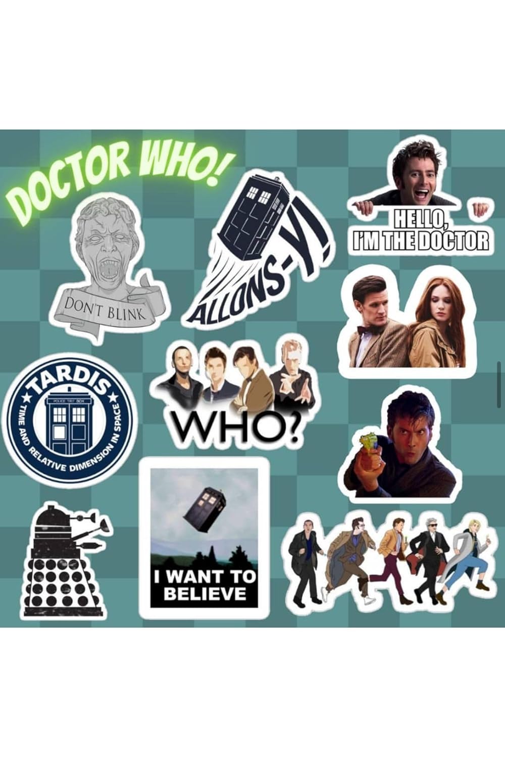 Ms Major Selection Doctor Who Sticker Seti | Laptop Notebook Telefon Etiket