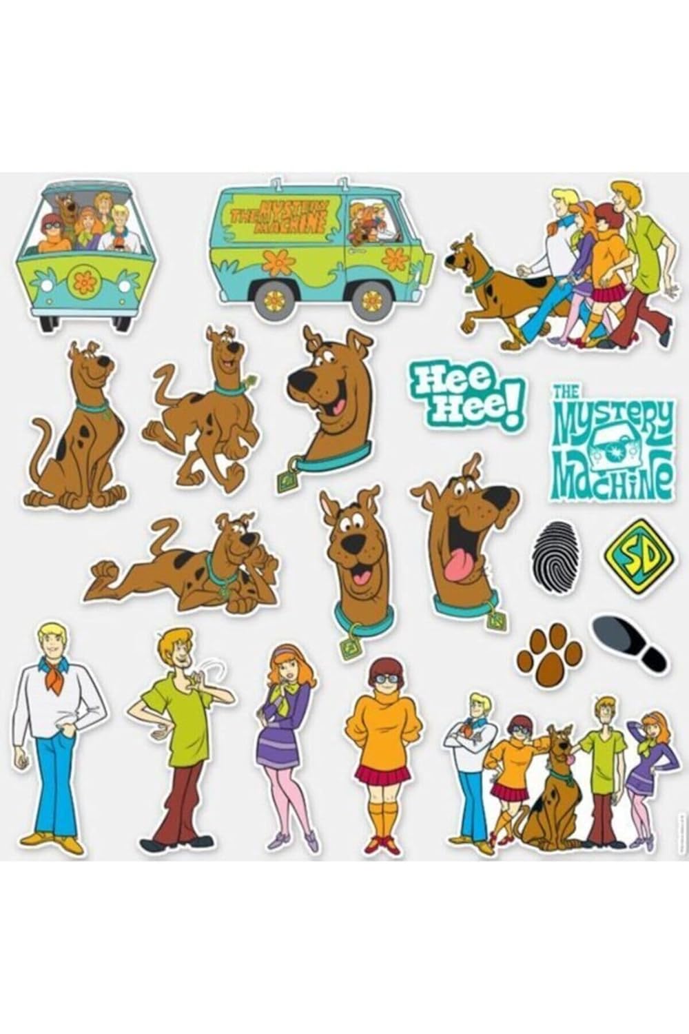 Ms Major Selection Scooby Doo Özel Tasarım 20'Li Sticker Seti