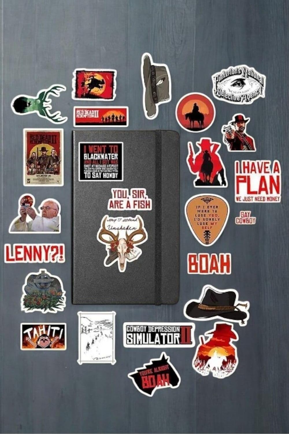 Ms Major Selection Red Dead Redemption Rdr2 Sticker Paketi/Bullet Journal Defter Çıkartma Ajanda Laptop Etiket, 56874615879486