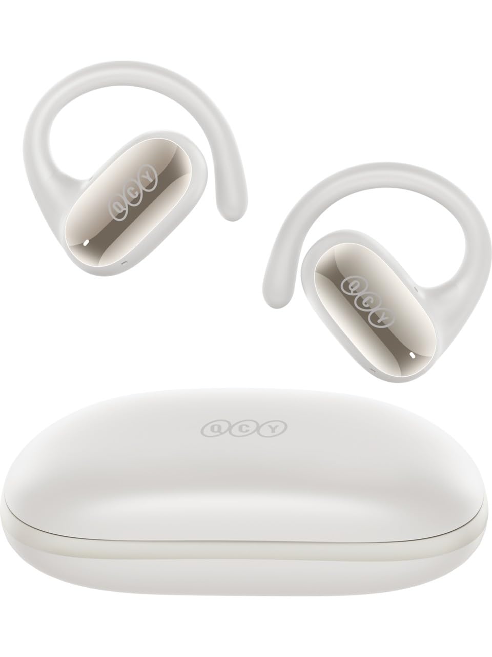 QCY T30 Crossky GTR 2 Kulaküstü Kablosuz Spor Kulaklık 4 Mikrofon ENC IPX5 BT 5.4 Beyaz