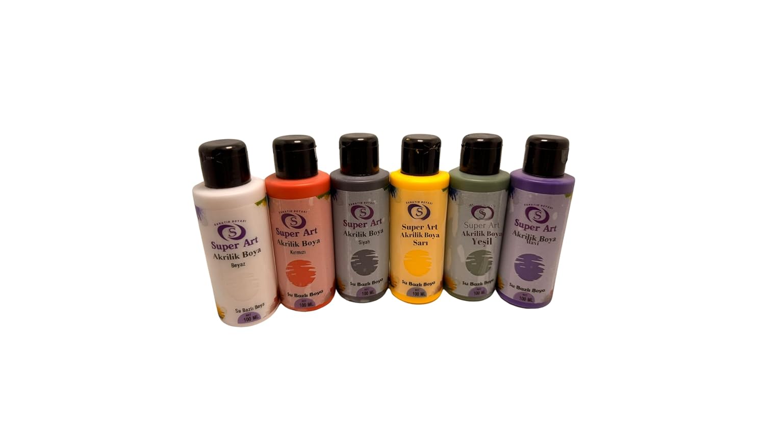 SuperArt Akrilik Boya Seti 6'lı 6x100 mL