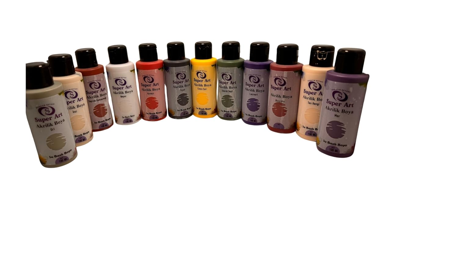 SuperArt Akrilik Boya Seti 12'li 12x50 mL