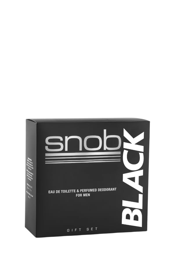 Snob Black Eau De Toilette & Deodorant Seti