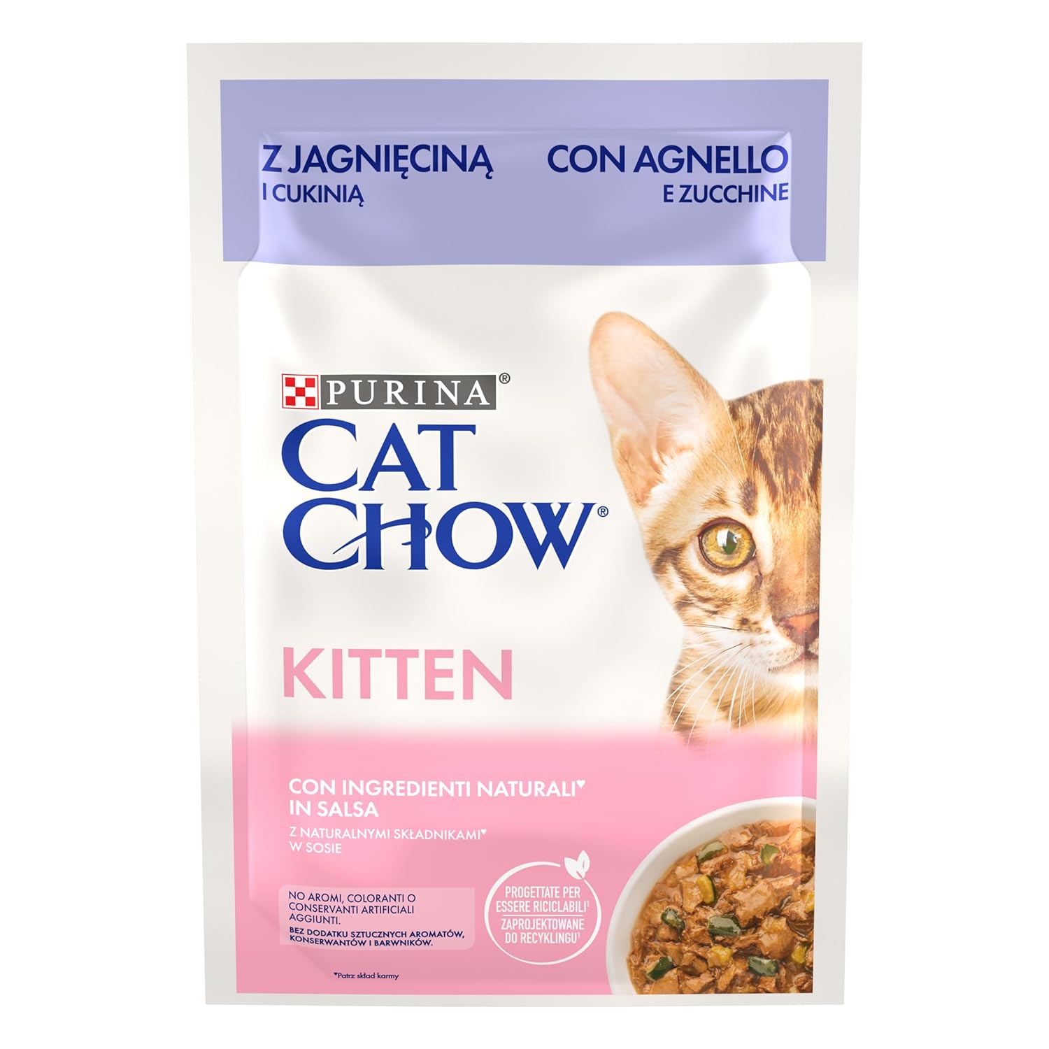 PURINA Cat Chow Yavru Kediler için Kuzu Etli Sebzeli Yaş Mama 85 Gram