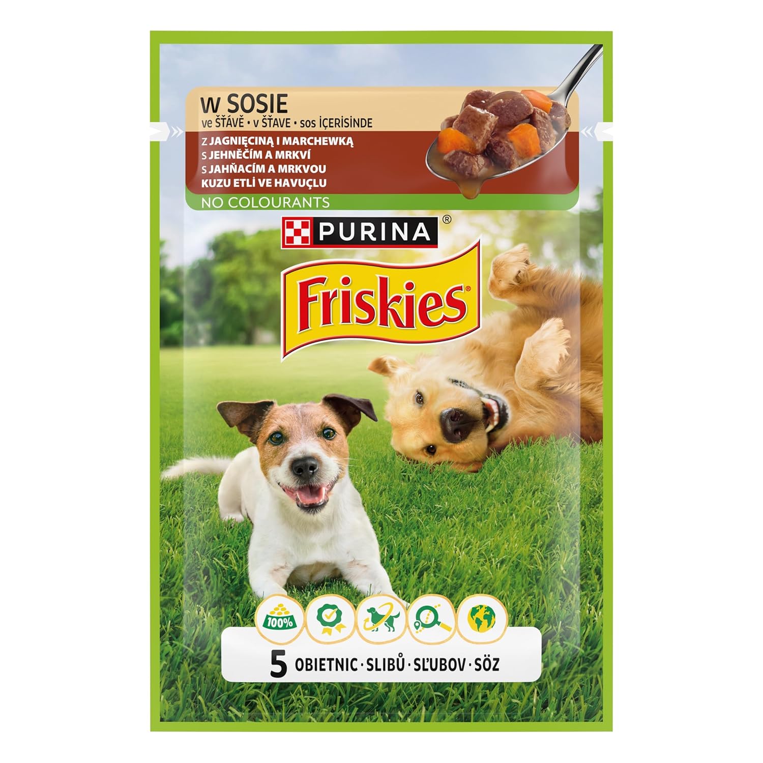 Friskies Yetişkin Köpekler için Kuzu Etli Sebzeli Yaş Mama 85 Gram, 26 Adet