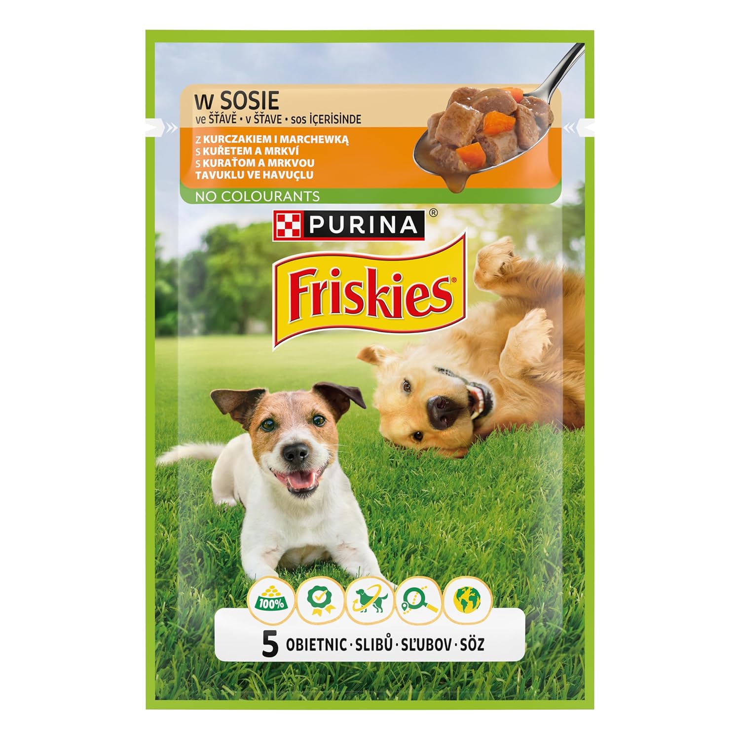Friskies Yetişkin Köpekler için Tavuklu Sebzeli Yaş Mama 85 Gram, 26 Adet