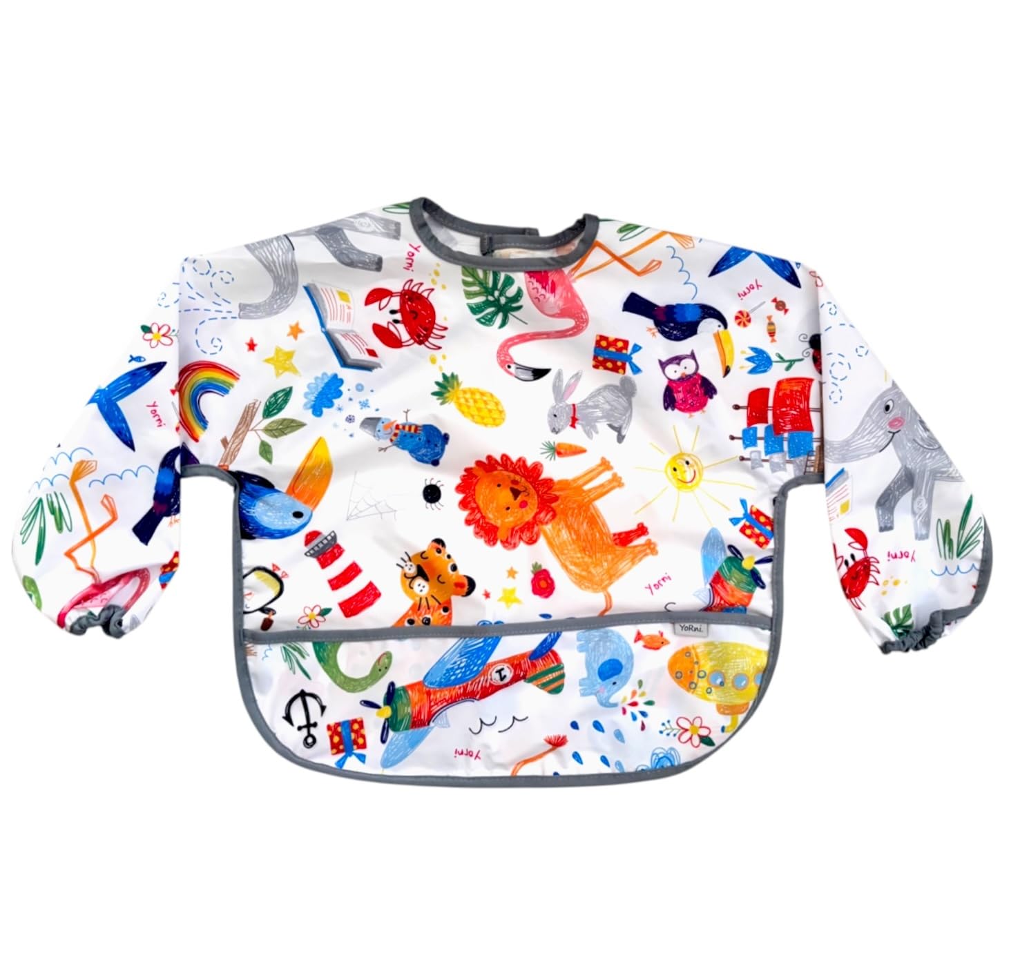 YORNİ, Jungle Deluxe Uzun Kollu Bebek Mama Önlüğü