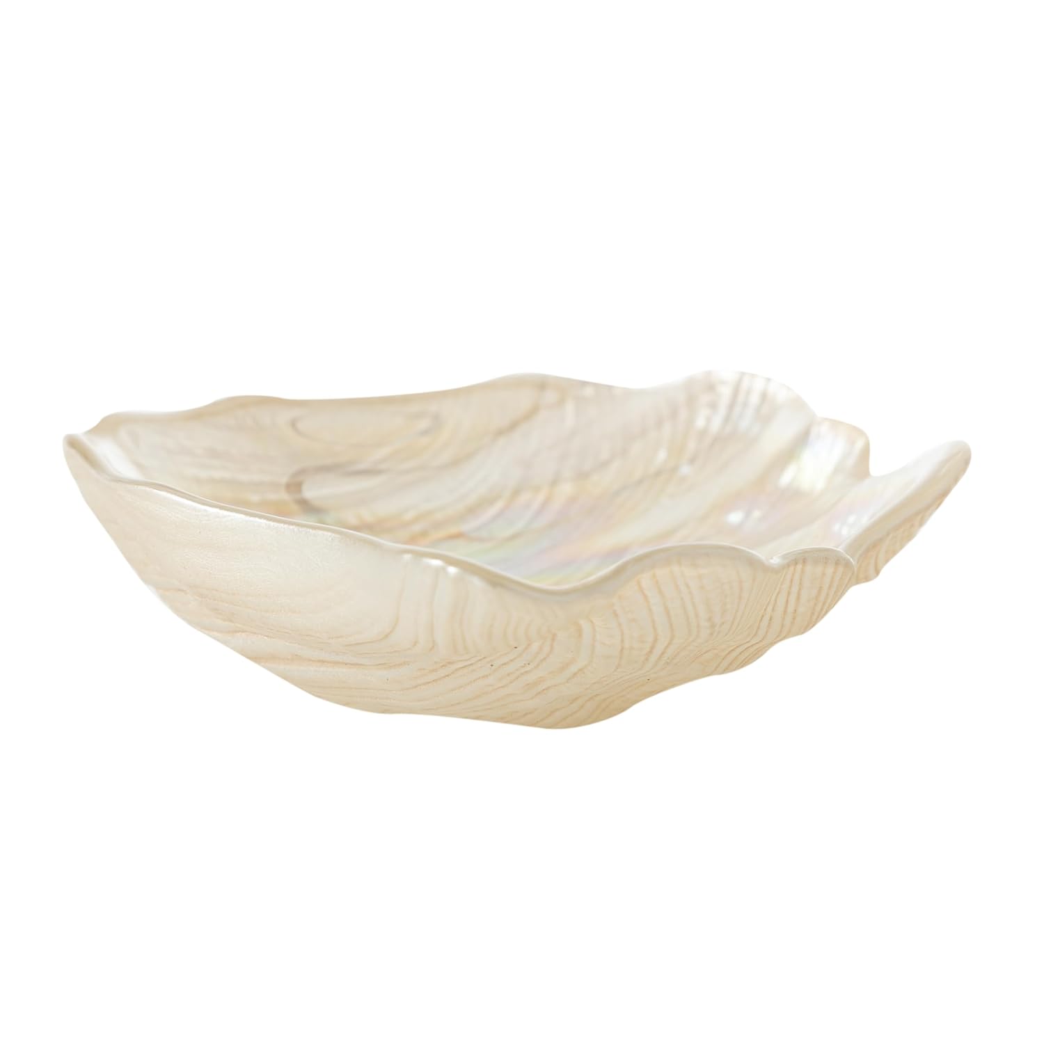 Mudo Concept Oyster Dekoratif Tabak Krem 16 cm