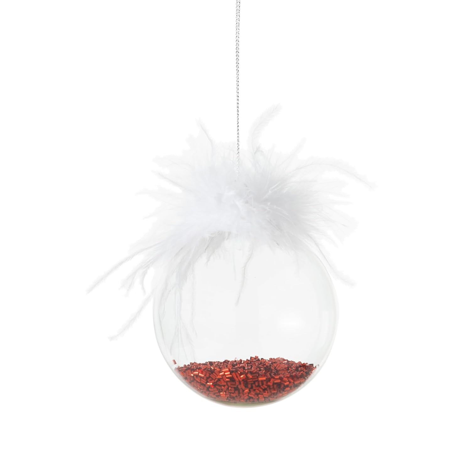 Mudo Home White Fluffy Ağaç Süsü 8 cm