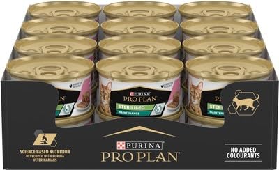 Purina Pro Plan Sterilised Somonlu ve Ton Balıklı Konserve Yaş Kedi Maması, 85 Gram, 24 Adet