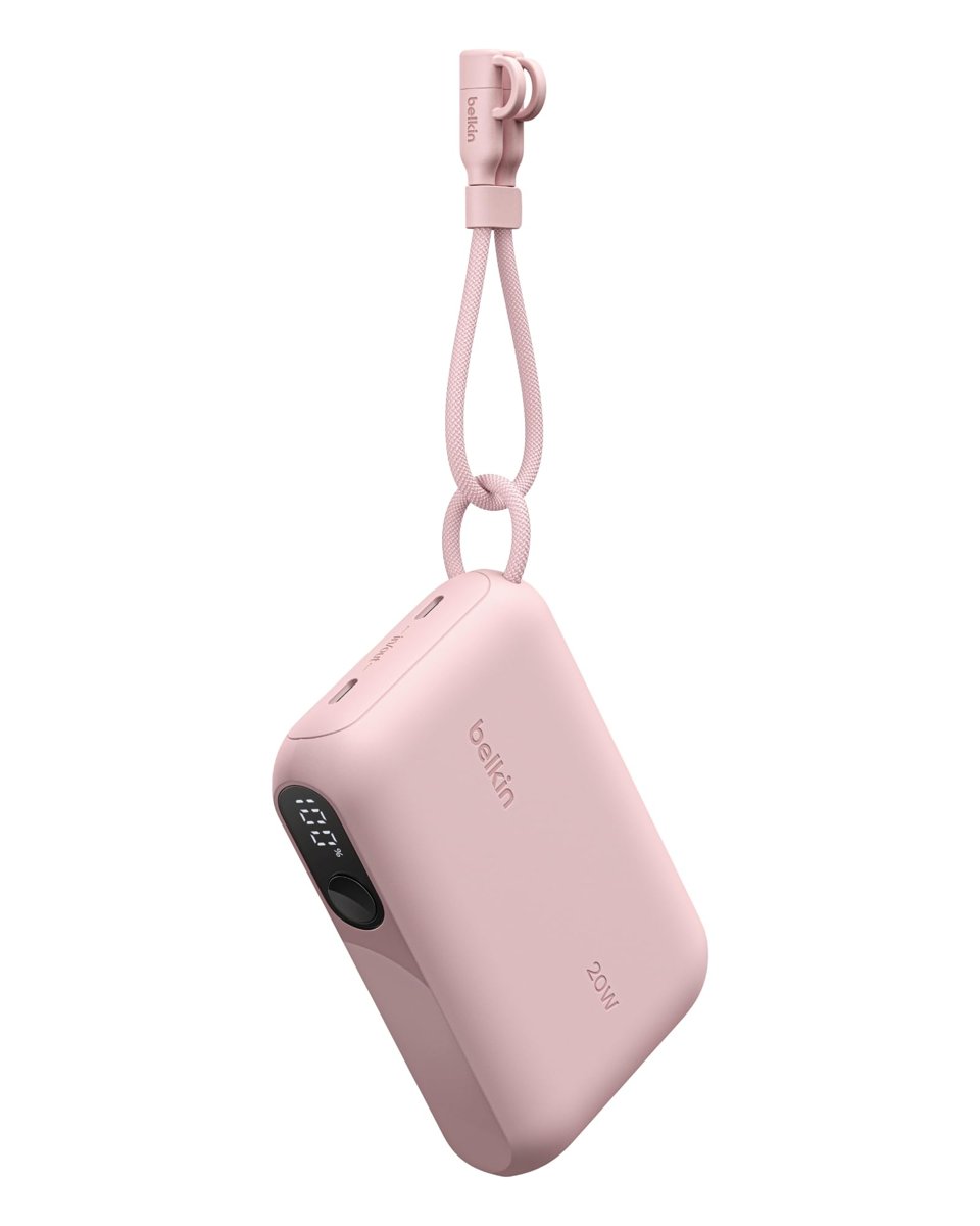 Belkin BoostCharge 10000 mAh Dijital Pil Göstergeli Power Bank, Pembe