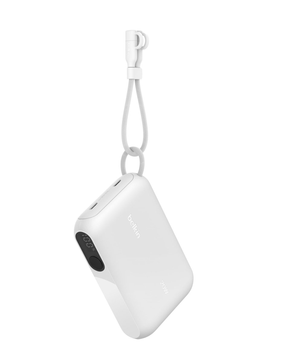 Belkin BoostCharge 10000 mAh Dijital Pil Göstergeli Power Bank, Beyaz