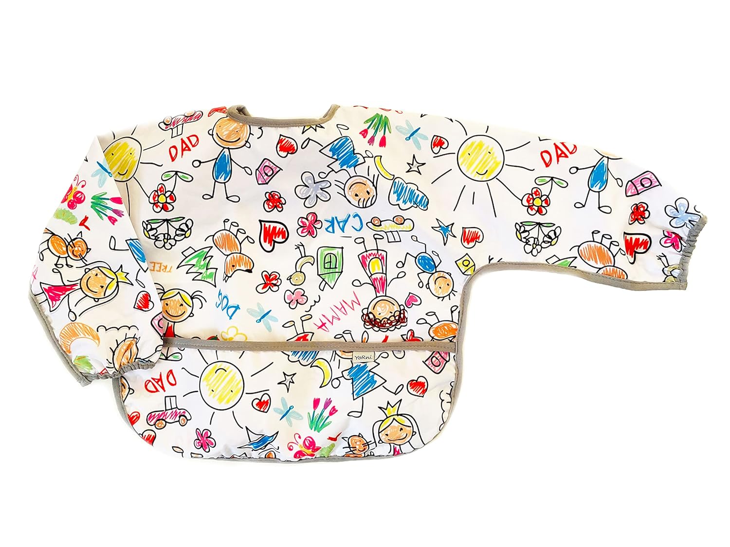 YORNİ, Family Deluxe Uzun Kollu Bebek Mama Önlüğü