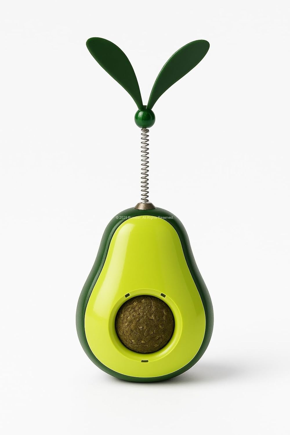 Busstier Avokado Şekilli Kedi Oyuncağı, Catnip Toplu Hacıyatmaz, Mama Dağıtıcılı Zeka Geliştirici Denge Oyunu, Kapağı Açılabilir Hareketli Eğitici Kedi Ürünü