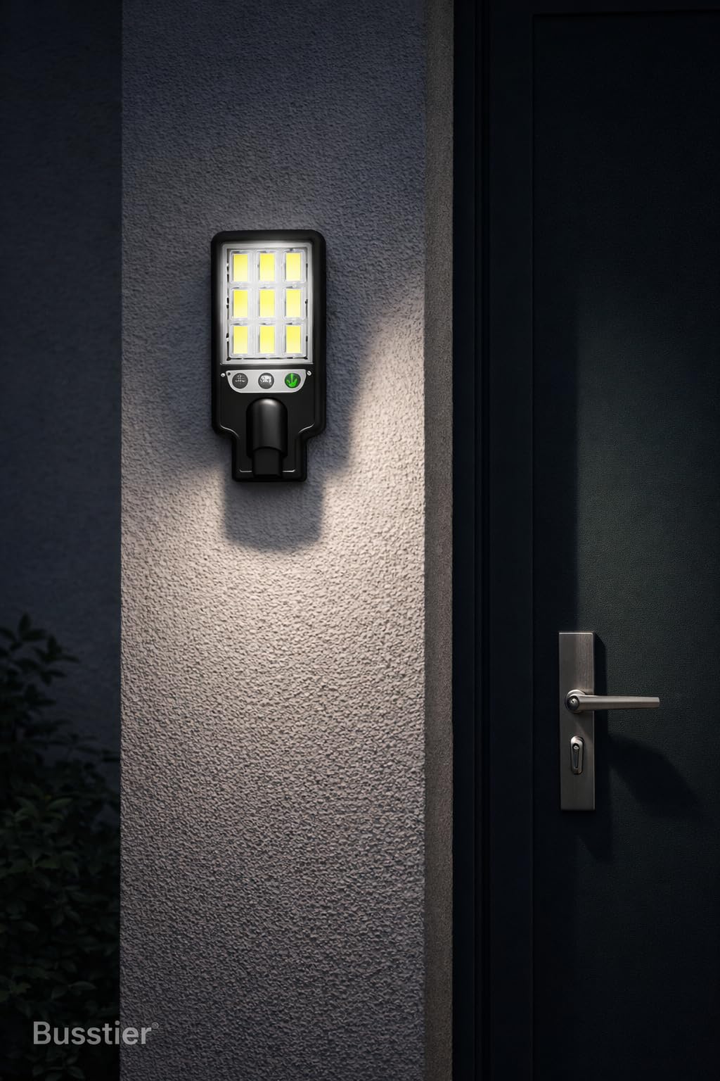 Busstier Güneş Enerjili Sensörlü Solar LED Lamba 72 LED Hareket Algılayıcılı Dış Mekan Duvar Aydınlatması Su Geçirmez Güvenlik Bahçe Balkon Garaj Aydınlatma