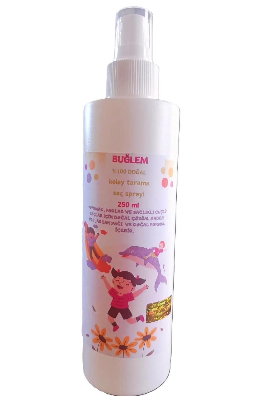 %100 Doğal 250 ml Kolay Tarama Saç Spreyi Çocuklar Ve Yetişkin Için Sağlıklı Doğal Saçlar Badem Özü