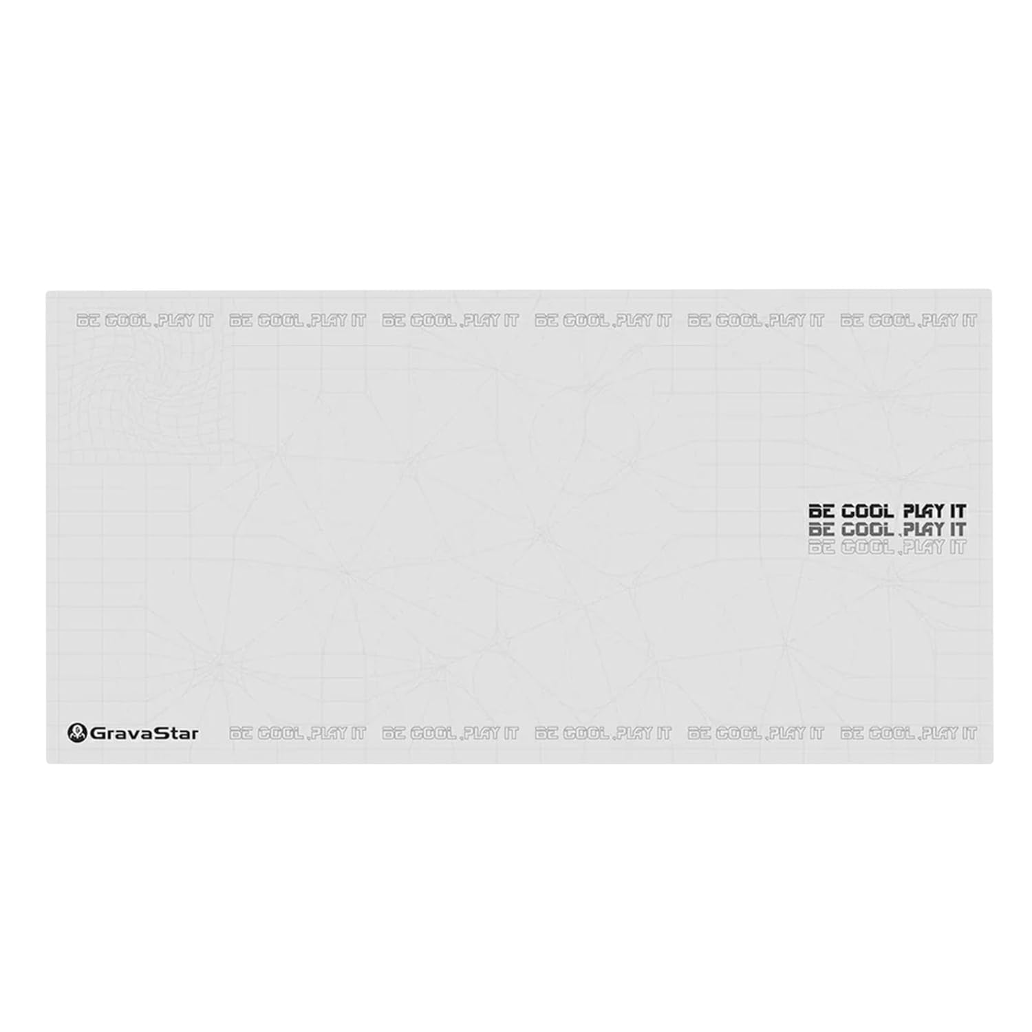 GravaStar Gaming Mouse Pad 80x40, Kaymaz Tabanlı, Su Geçirmez ve Hassas Yüzeyli Oyuncu Mousepad (Beyaz)