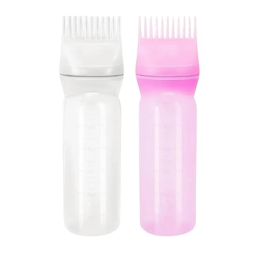 Taraklı Saç Boyama Ve Bakım Yağı Uygulama Şişesi Doldurulabilir Boş Şişe