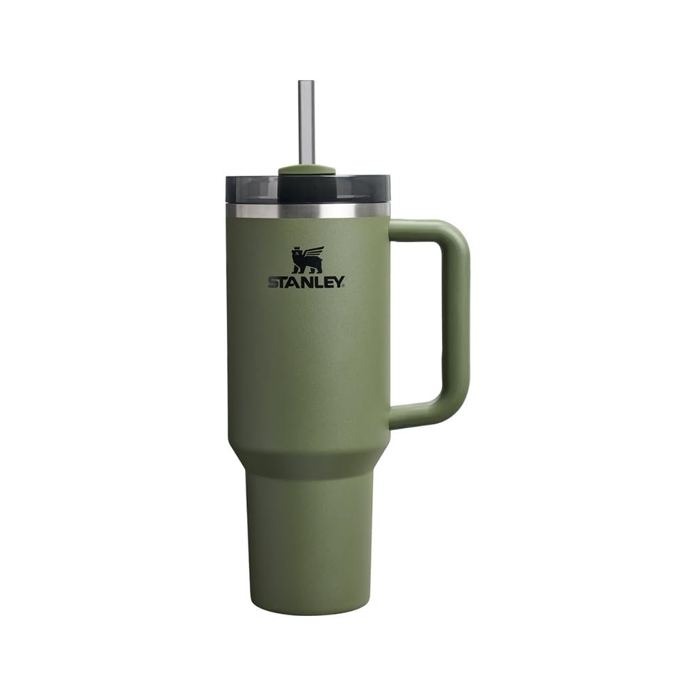 Stanley Quencher Pipetli Termos Bardak, Haki (Dried Pine), 1.18 Litre