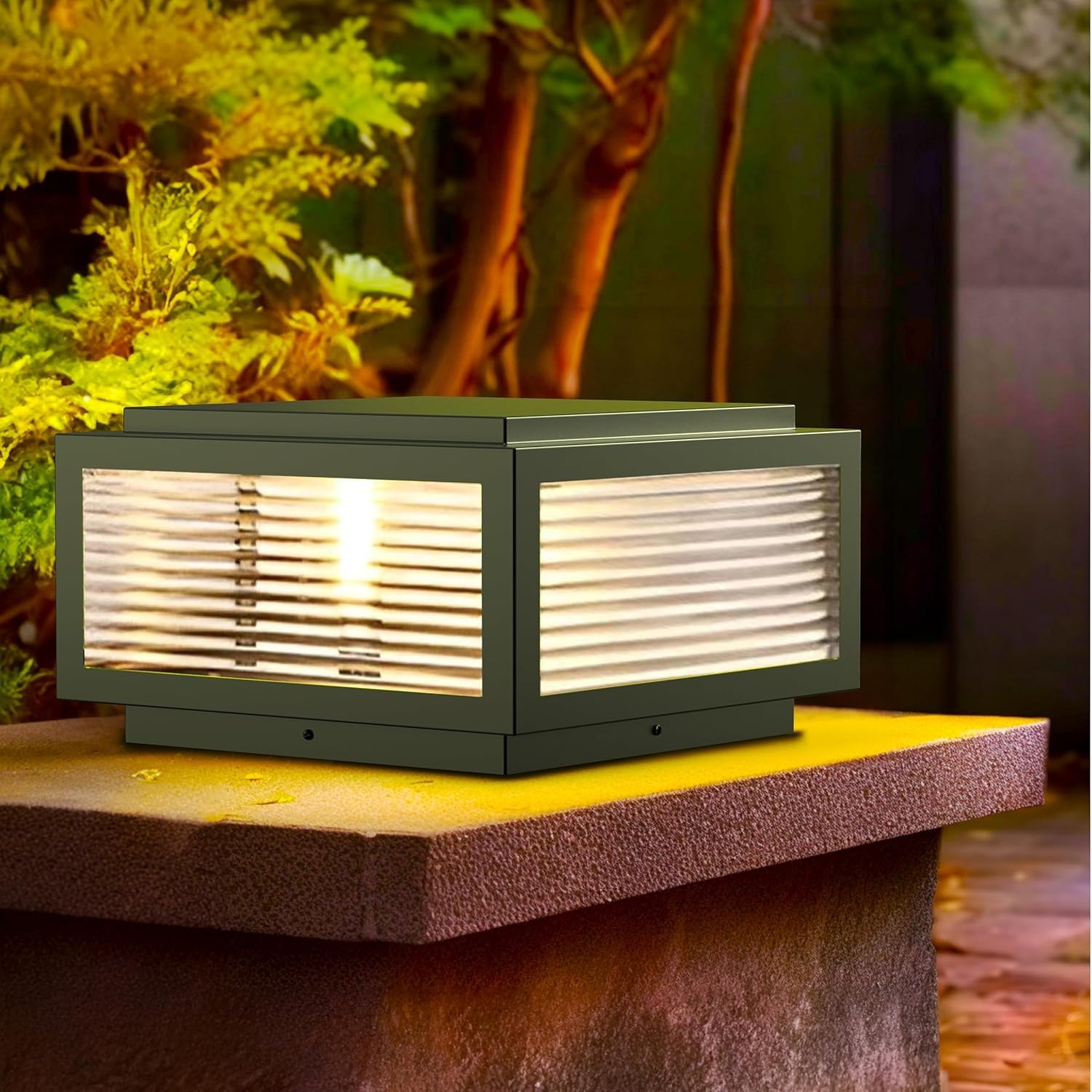 Forlife Set Üstü Solar LED Bahçe Lambası 60W, Güneş Enerjili+220V Elektrikli Hibrit | E27 Duy | Fotoselli | Uzaktan Kumandalı | 3 Modlu Işık | IP65 Su Geçirmez | Uzun Ömürlü Bahçe Aydınlatma Armatürü