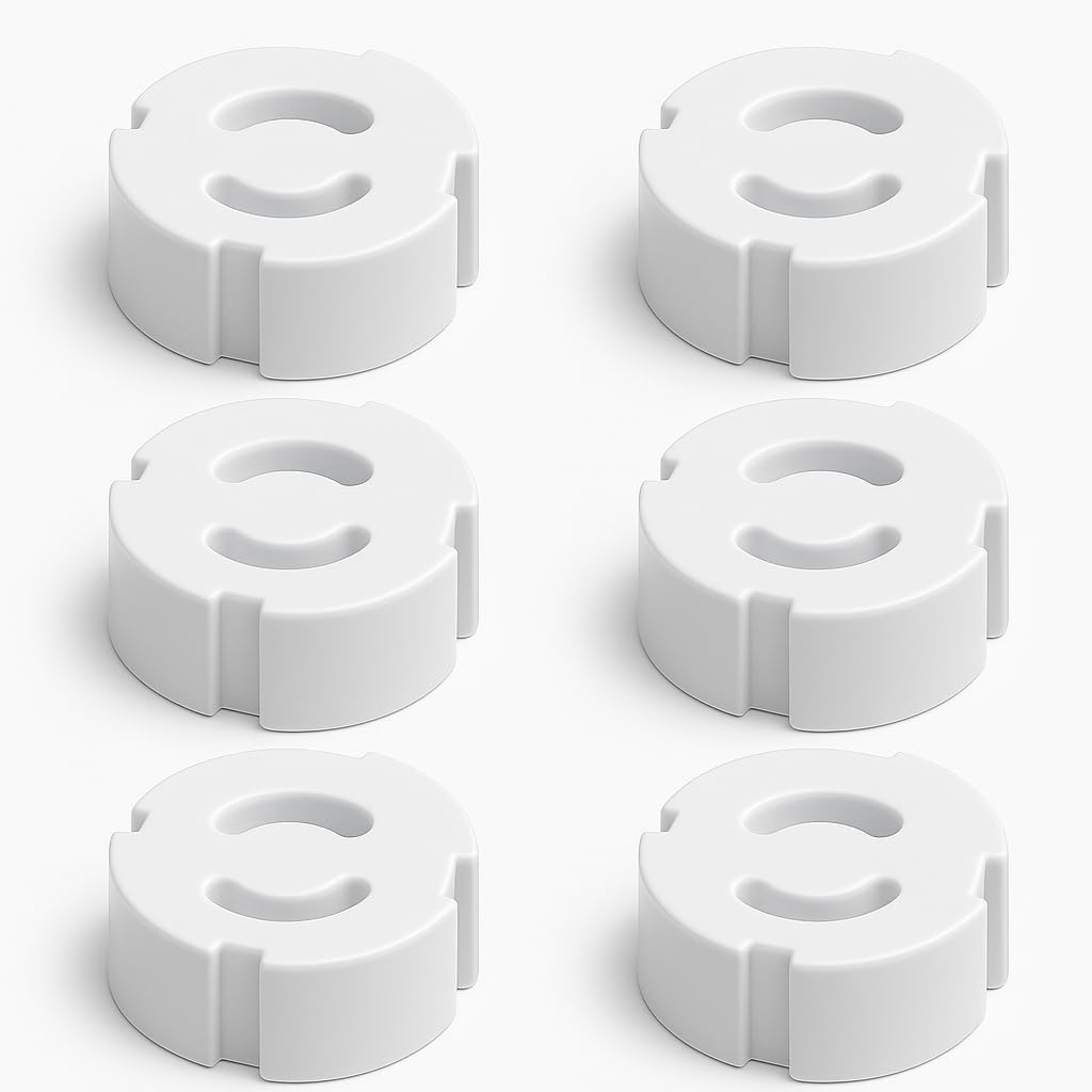 SUWORS Bebek Güvenlik Priz Kapağı – Çocuk Koruma Emniyet Aparatı (6’lı Set)