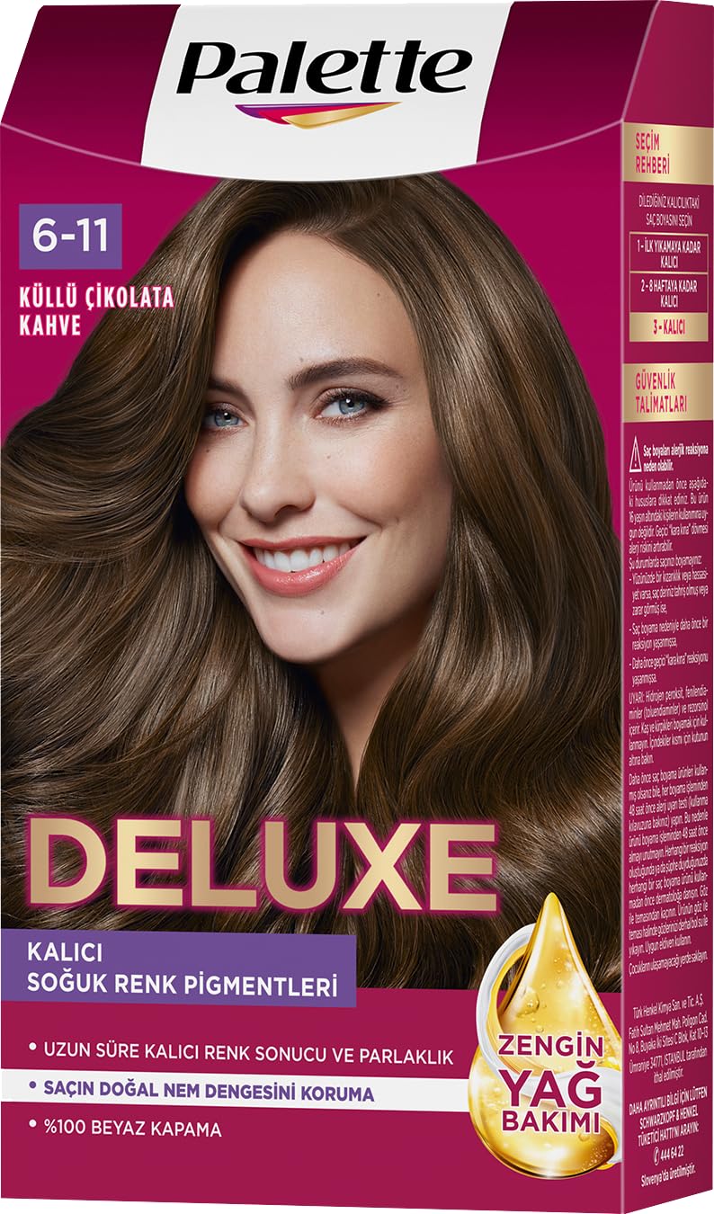 Palette Deluxe Saç Boyası 6-11 Küllü Çikolata Kahve