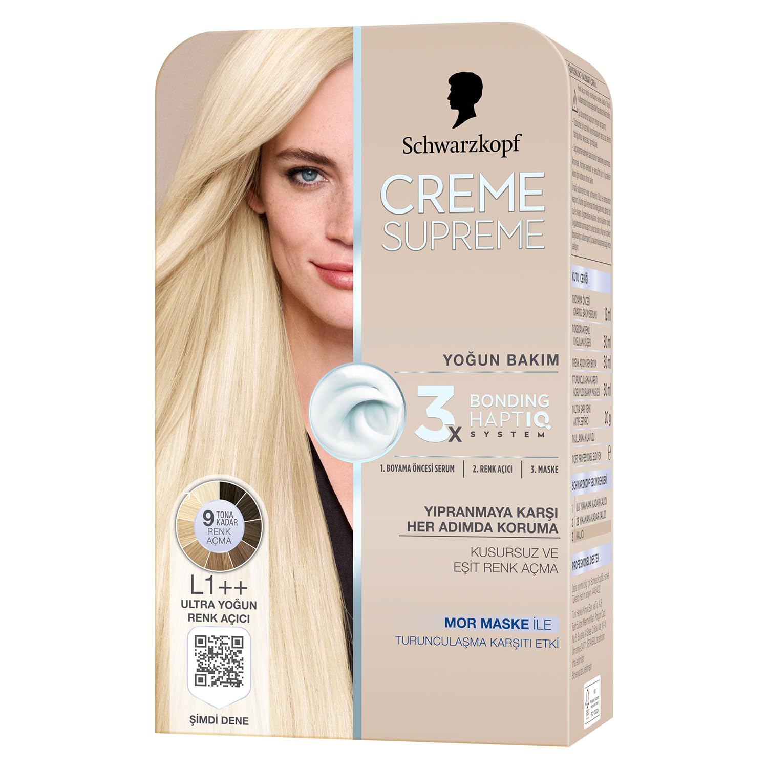 Schwarzkopf Creme Supreme Saç Boyası L1++ Ultra Yoğun Renk Açıcı