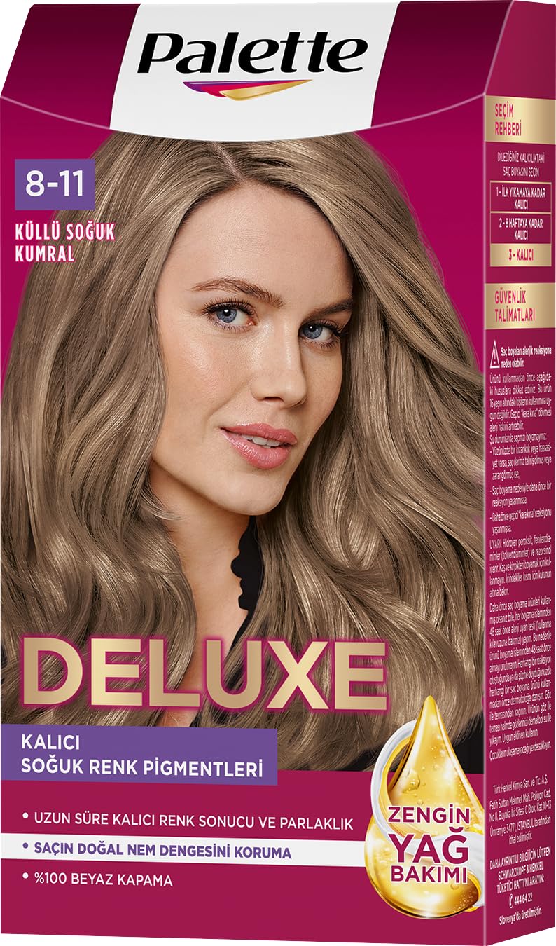 Palette Deluxe Saç Boyası 8-11 Küllü Soğuk Kumral 50 Mililitre