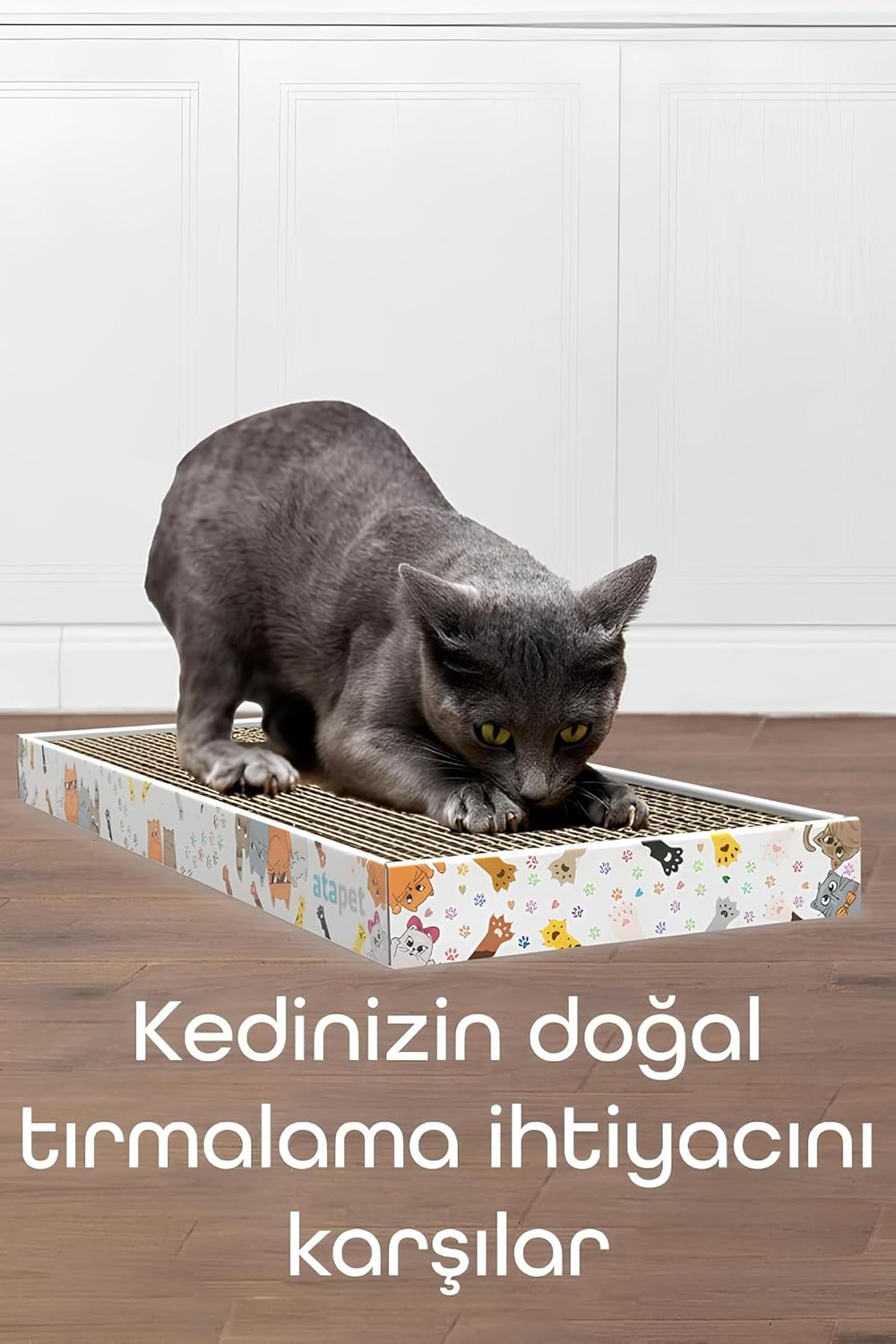 ATAPET TIRMATA Karton Oluklu Kedi Tırmalama Tahtası