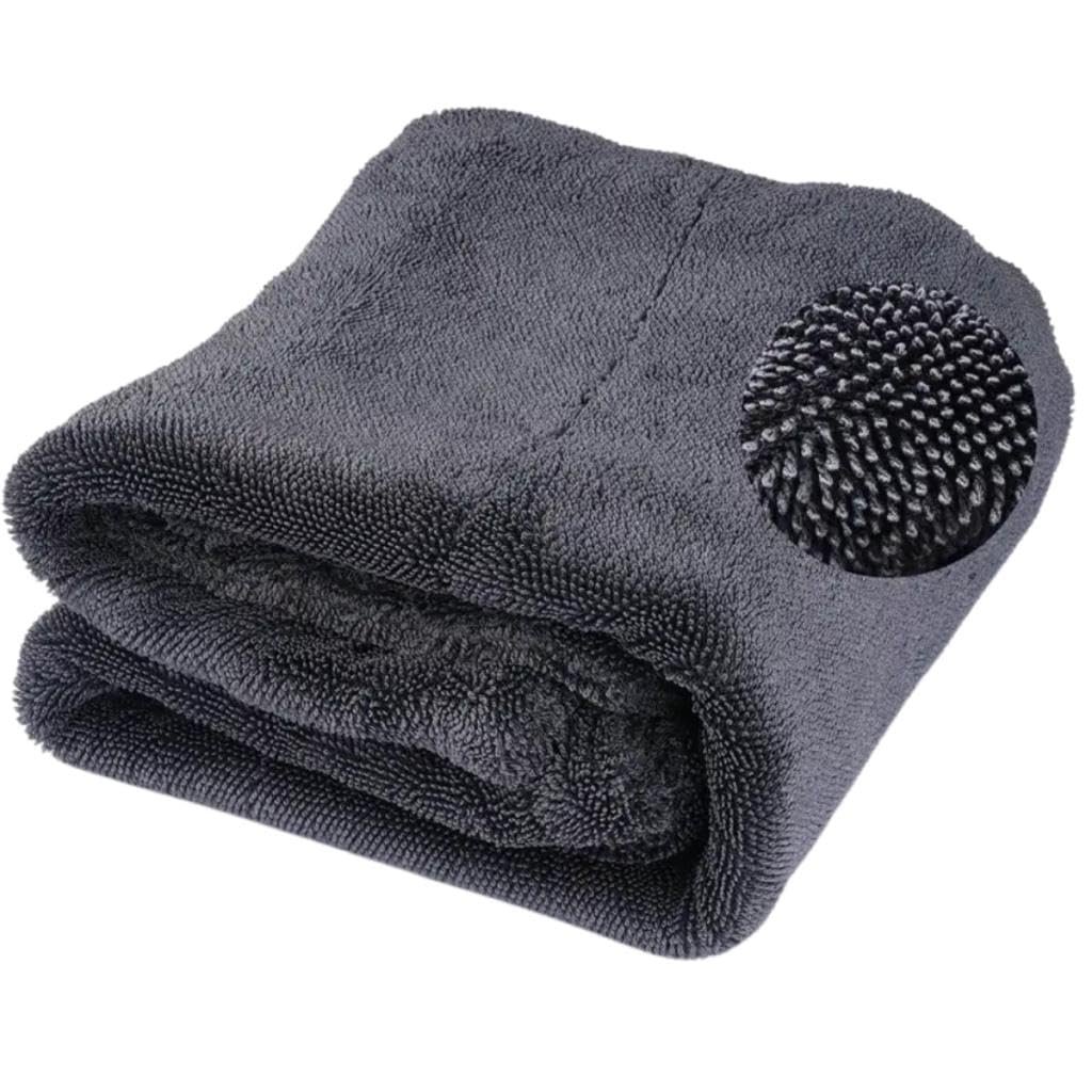 Polham 40x60CM 1200GSM Süper Su Emici Özellikli Mikrofiber Araç Kurulama Havlusu, Çizik ve İz Bırakmaz Bez