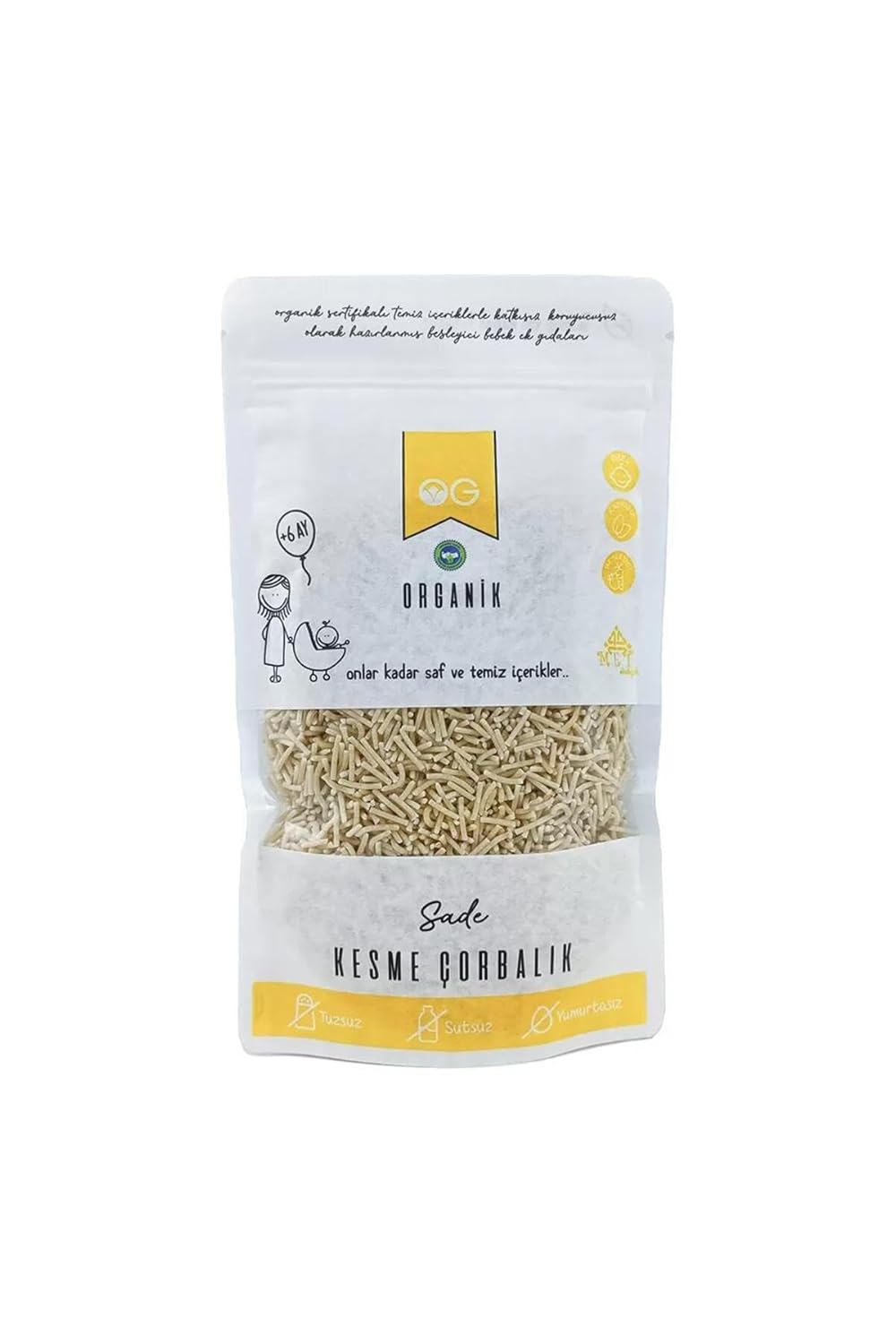 OG Organik Sade Kesme Çorbalık 6ay 200gr