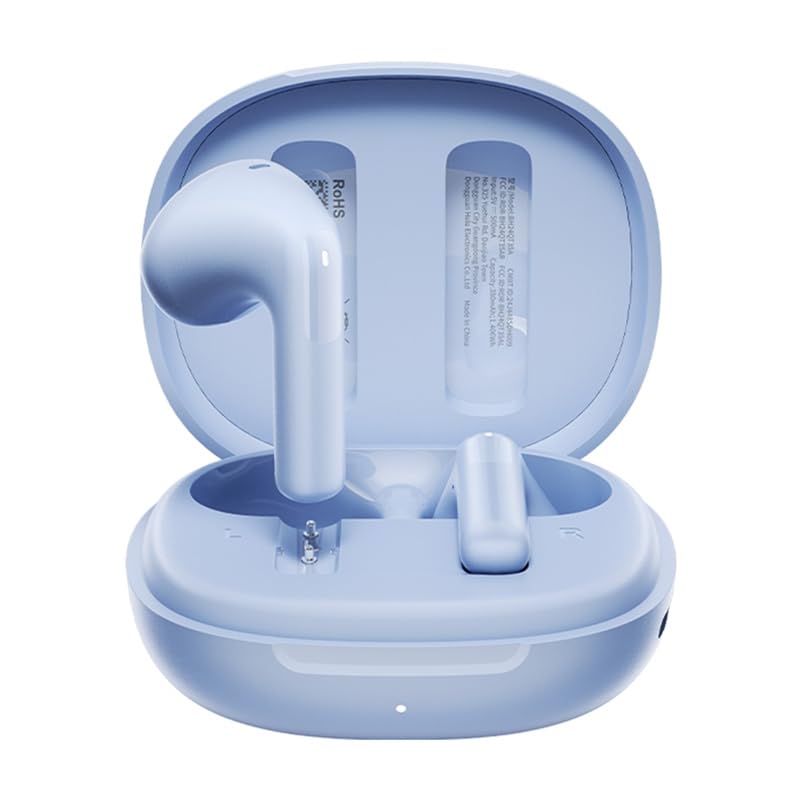 QCY AilyBuds E10 Bluetooth Kulaklık - HiRes - LDAC - Çift Cihaz - Oyun Modu 4 Mics ENC Kulakiçi Kulaklık Mavi