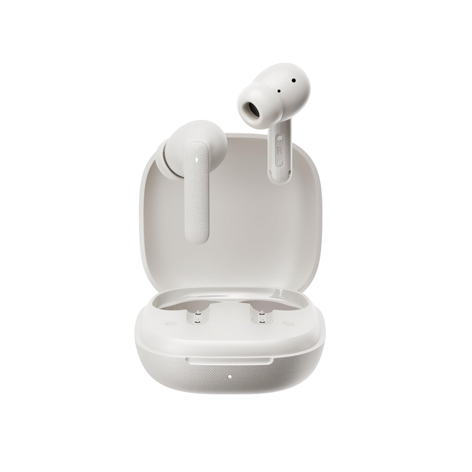 QCY Buds Bluetooth Kulaklık - Şık Tasarım - iPX4-35 Saat Ultra Uzun Pil Ömrü - Düşük Gecikme 0.06s -AI Beyaz