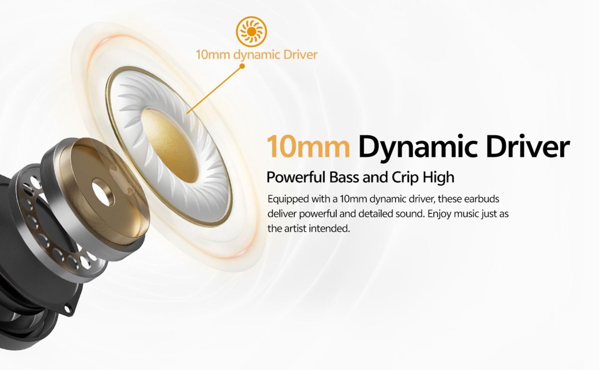 QCY Buds Bluetooth Kulaklık - Şık Tasarım - iPX4-35 Saat Ultra Uzun Pil Ömrü - Düşük Gecikme 0.06s -AI Beyaz