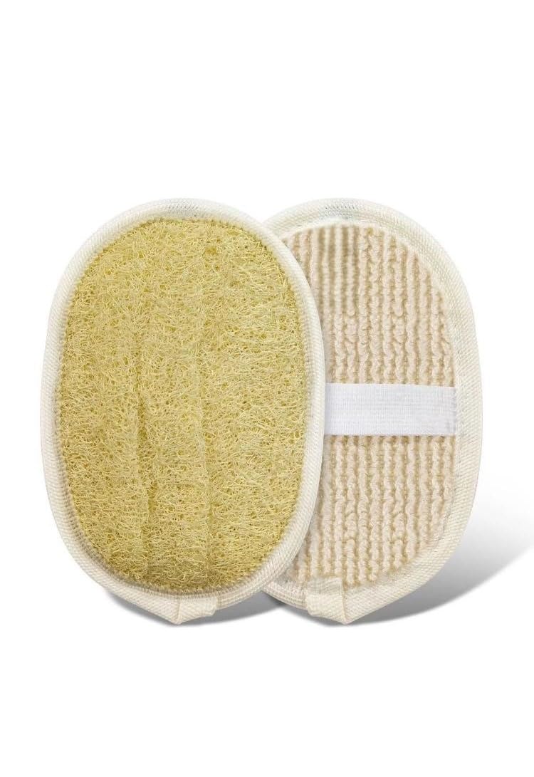 eldione Oval Kabak Lifi – Çift Taraflı Doğal Banyo Kesesi ve Antibakteriyelli Sağlıklı Bulaşık Lifi Süngeri, 15x11 cm, Rovin Kumaşlı, Exfoliating Lif Cilt Yenileyici Canlandırıcı Etki, Selülit Karşıtı