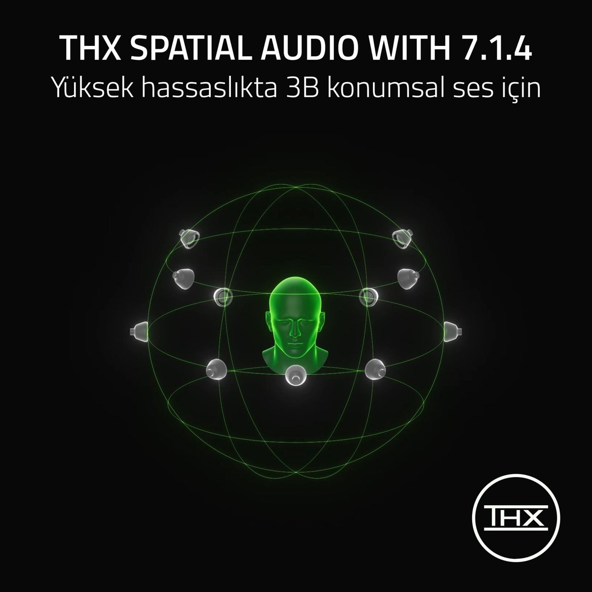 Razer BlackShark V3 - Kablosuz E-Spor Kulaklık - TriForce 50mm Sürücü - Çıkarılabilir Geniş Bant Mikrofon - THX Spatial Audio - Kablosuz 2,4 GHz & Bluetooth - FPS Profilleri - PC/Mac | Beyaz