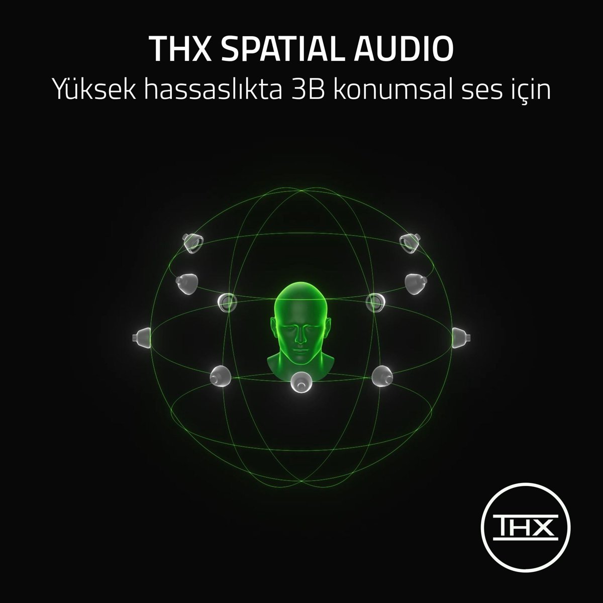 Razer BlackShark V3 Pro - ANC gürültü engelleme özelliğine sahip kablosuz e-spor kulaklık - 50 mm sürücü - Çıkarılabilir mikrofon - 2,4 GHz ve Bluetooth - FPS profilleri - PC/Mac | Beyaz