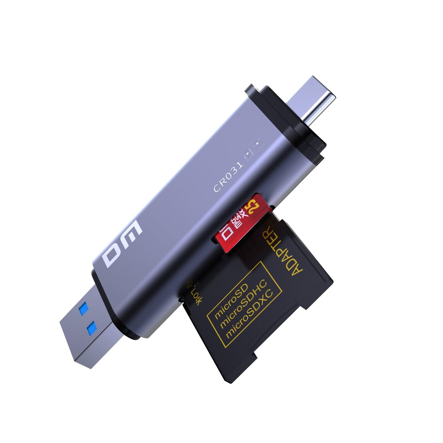 DM CR031 USB3.1 ve Type-C Micro SD TF – SD Kart Okuyucu Çevirici
