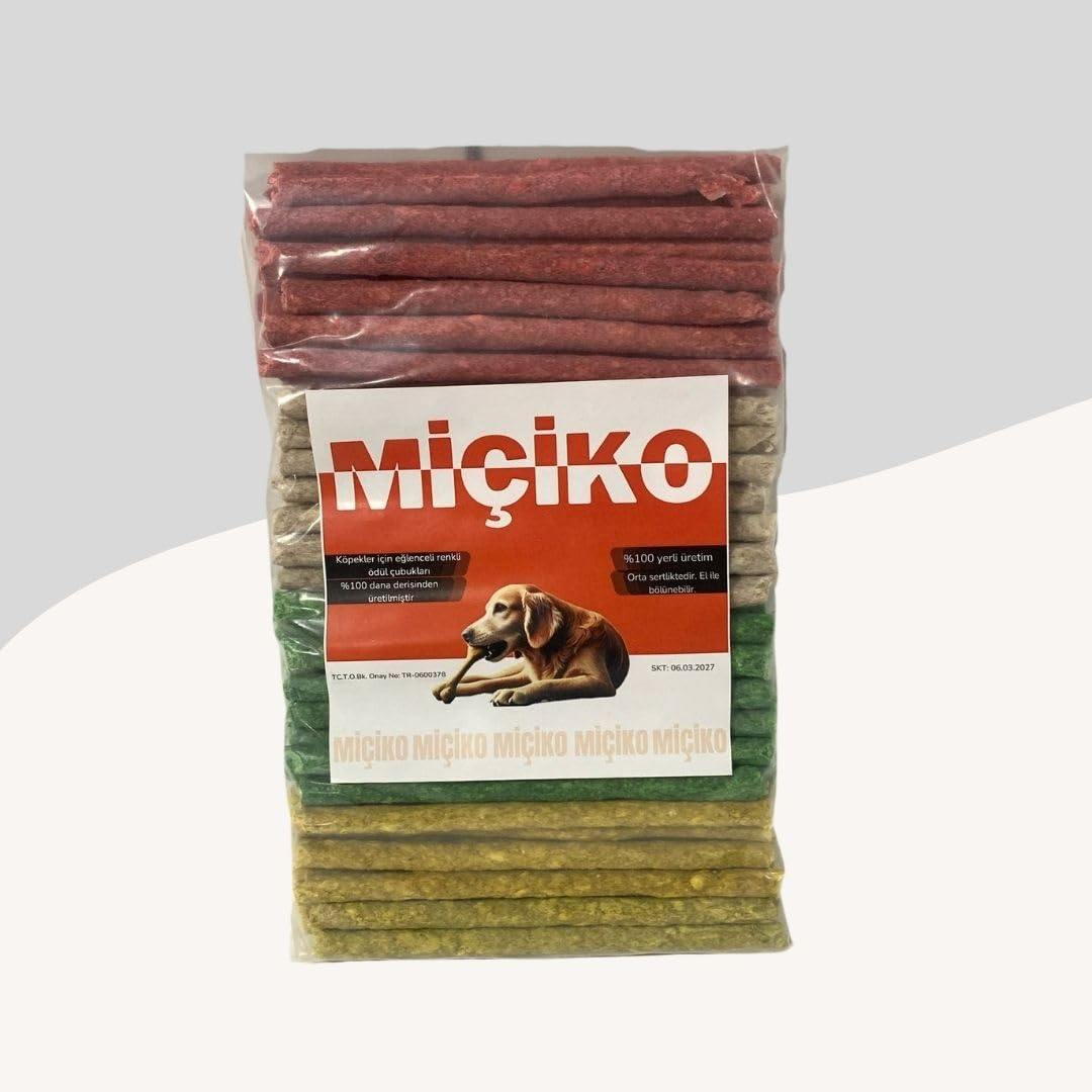 Köpekler İçin Renkli Munchy Diş Sağlığı Ödül Çubuğu 50 Adet