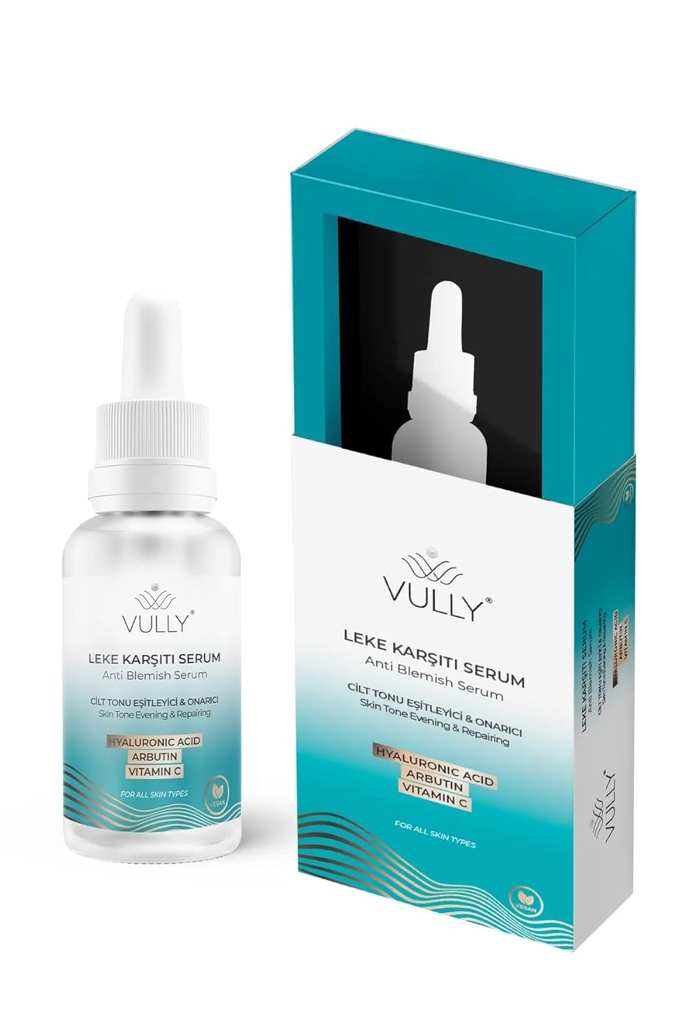 Vully Cilt Tonu Eşitleyici Onarıcı Leke Karşıtı Serum 30ml Yüzde İki Arbutin Yüzde İki Hyaluronic Yüzde İki Vitamin C
