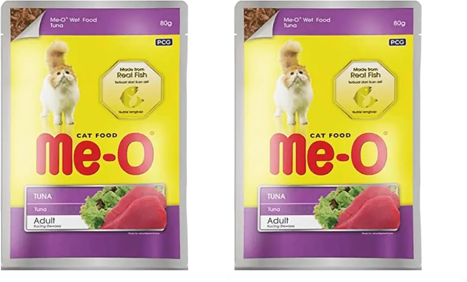 Me-O Meo Adult Jöle İçerisinde Ton Balıklı Yetişkin Kedi Konservesi 80 Gr 2li paket
