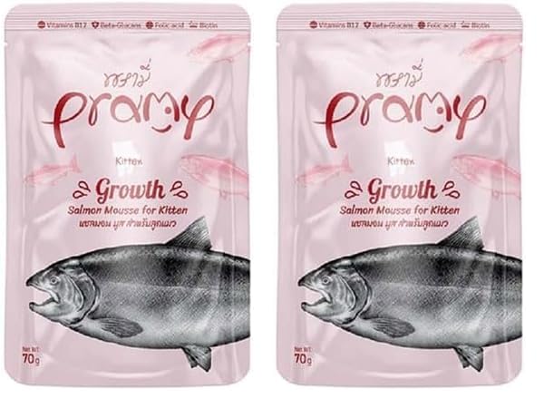 Pramy Yavru Kediler İçin Somonlu Mousse, 70 Gram 2li paket